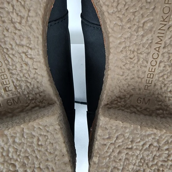 NEW Rebecca Minkoff Persys Shearling Lace-Up Boot Women's 6 Petrol Green Black - Picture 10 of 12